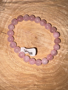 Bracelet pierre quartz rose T2