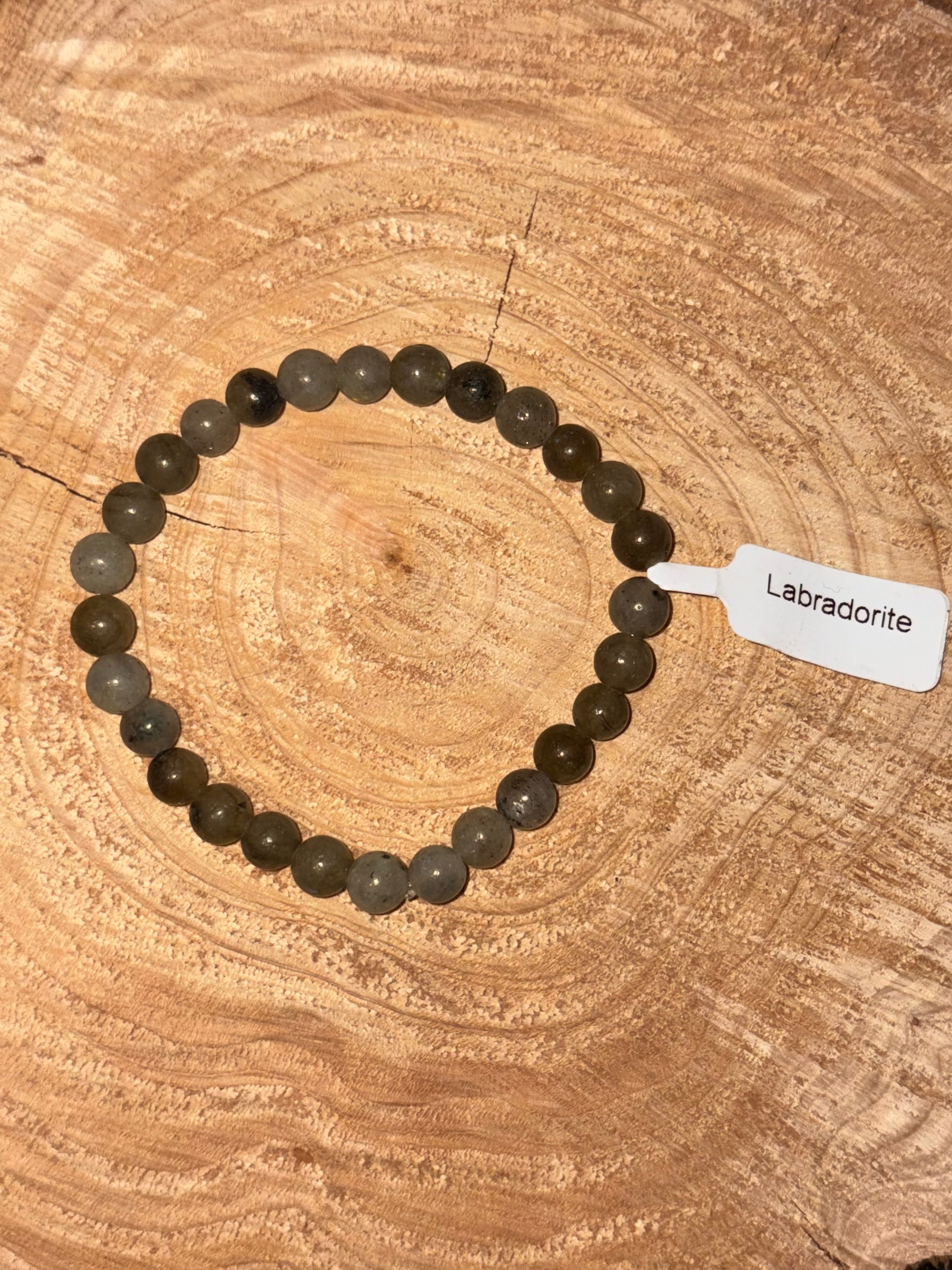 Bracelet pierre labradorite T1