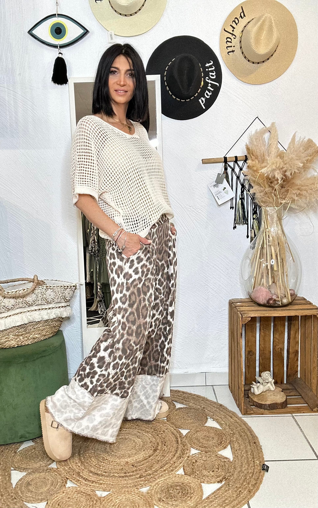 Pantalon léopard Goyia 