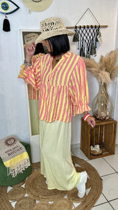 Blouse, over size, coloré, tendance