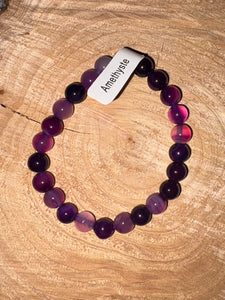 Bracelet pierre améthyste T2