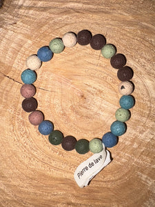 Bracelet pierre de lave T2