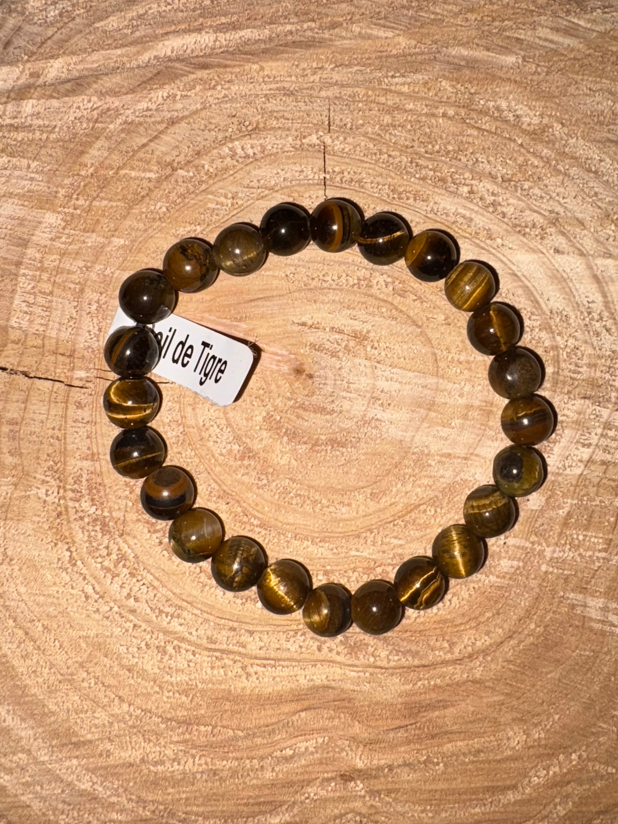 Bracelet pierre œil de tigre T2