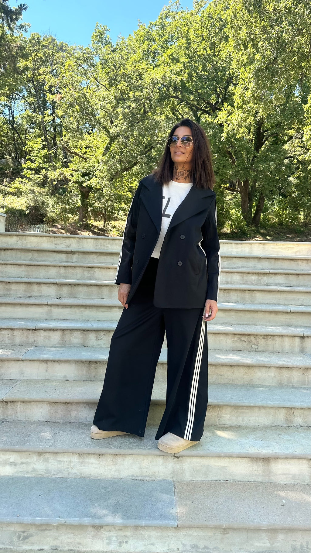 Veste blazer, rayures sur le côté Banditas, From Marseille