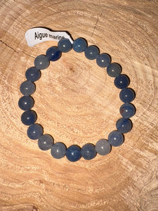 Bracelet pierre aigue marine T2
