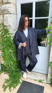 Blazer Femme, bleu marine, grande taille nouvelle, collection La Boutique 83470