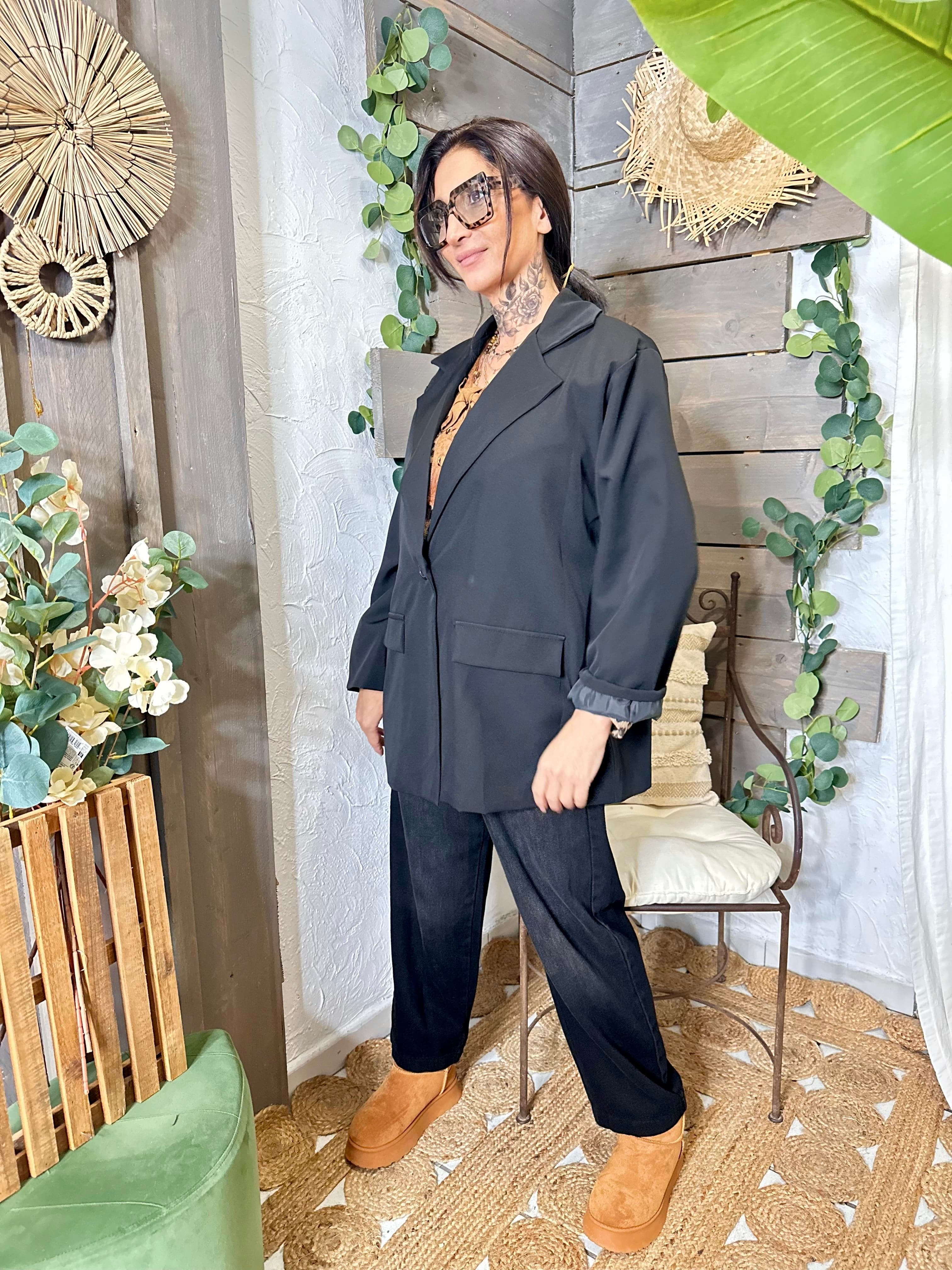 La Boutique 83470 Blazer Tu du 38 au 48 / Noir Blazer CLEMENT Blazer CLEMENT