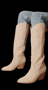 La Boutique 83470 Bottes style santiag Bottes CAMELIA beige Bottes CAMELIA beige