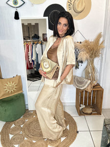 La Boutique 83470 Cache coeur TU 36 au 46 / Beige doré Gilet KELLY Gilet KELLY