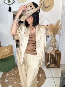 La Boutique 83470 Cache coeur TU 36 au 46 / Beige doré Gilet KELLY Gilet KELLY