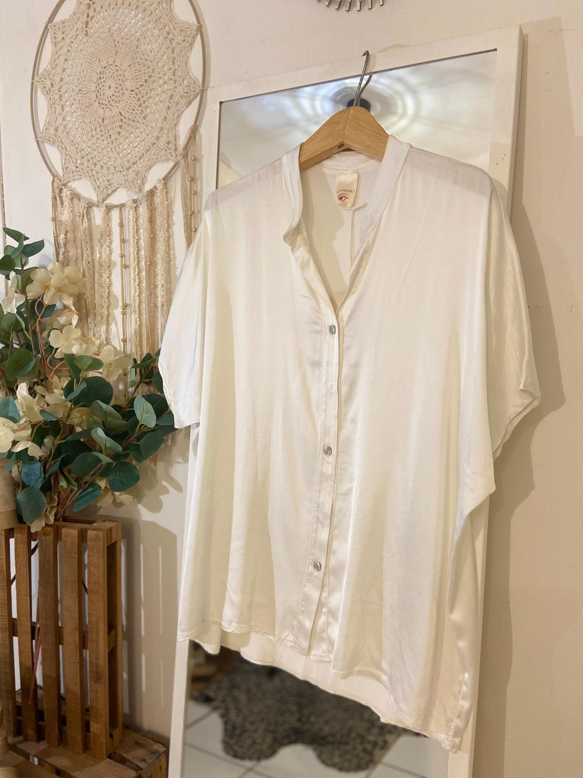 La Boutique 83470 Haut femme Blanc / TU du 36 au 44 Chemise JAVANAISE Chemise JAVANAISE