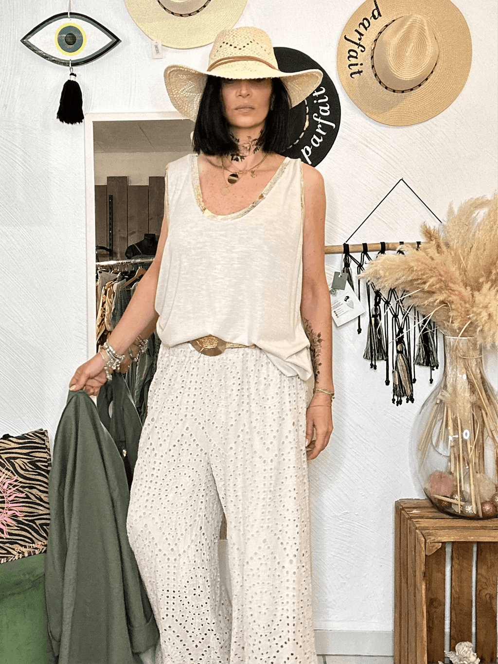 La Boutique 83470 Haut femme Débardeur MARINE Débardeur MARINE