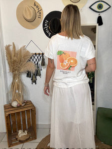 La Boutique 83470 Haut femme TU 36 au 44 T-shirt ORANGE T-shirt ORANGE