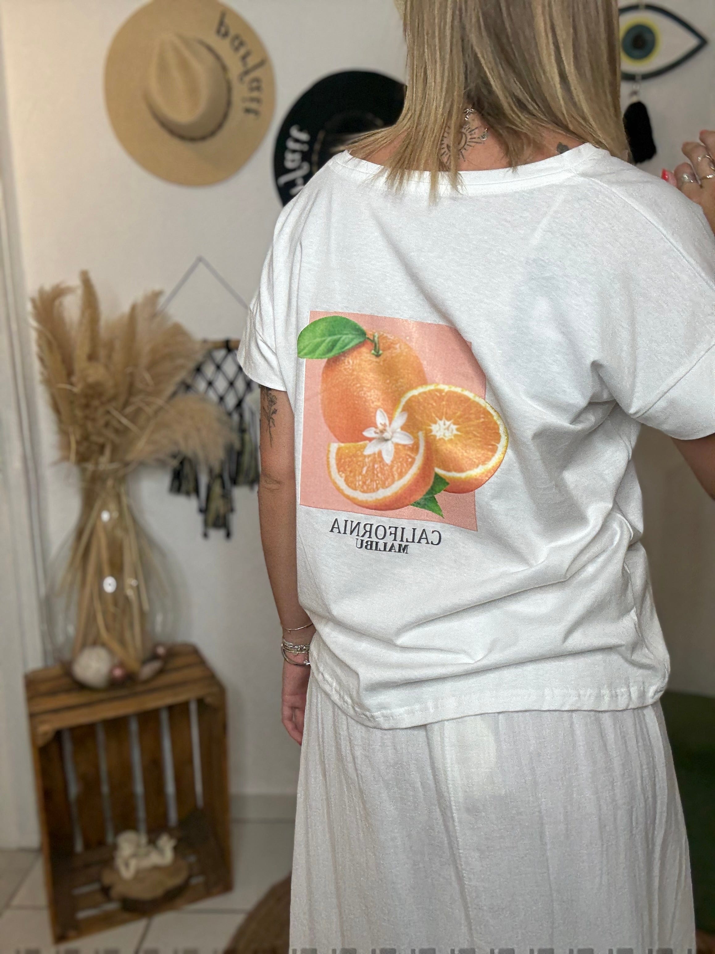 La Boutique 83470 Haut femme TU 36 au 44 T-shirt ORANGE T-shirt ORANGE