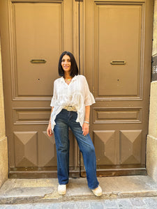 La Boutique 83470 Jean palazzo tendance Jean LILA Jean LILA