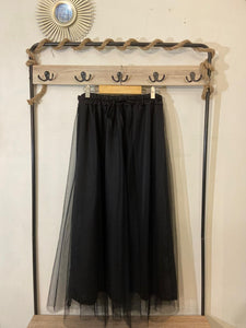 La Boutique 83470 Jupe longue Taille unique / Noir Jupe ORIANE Jupe ORIANE