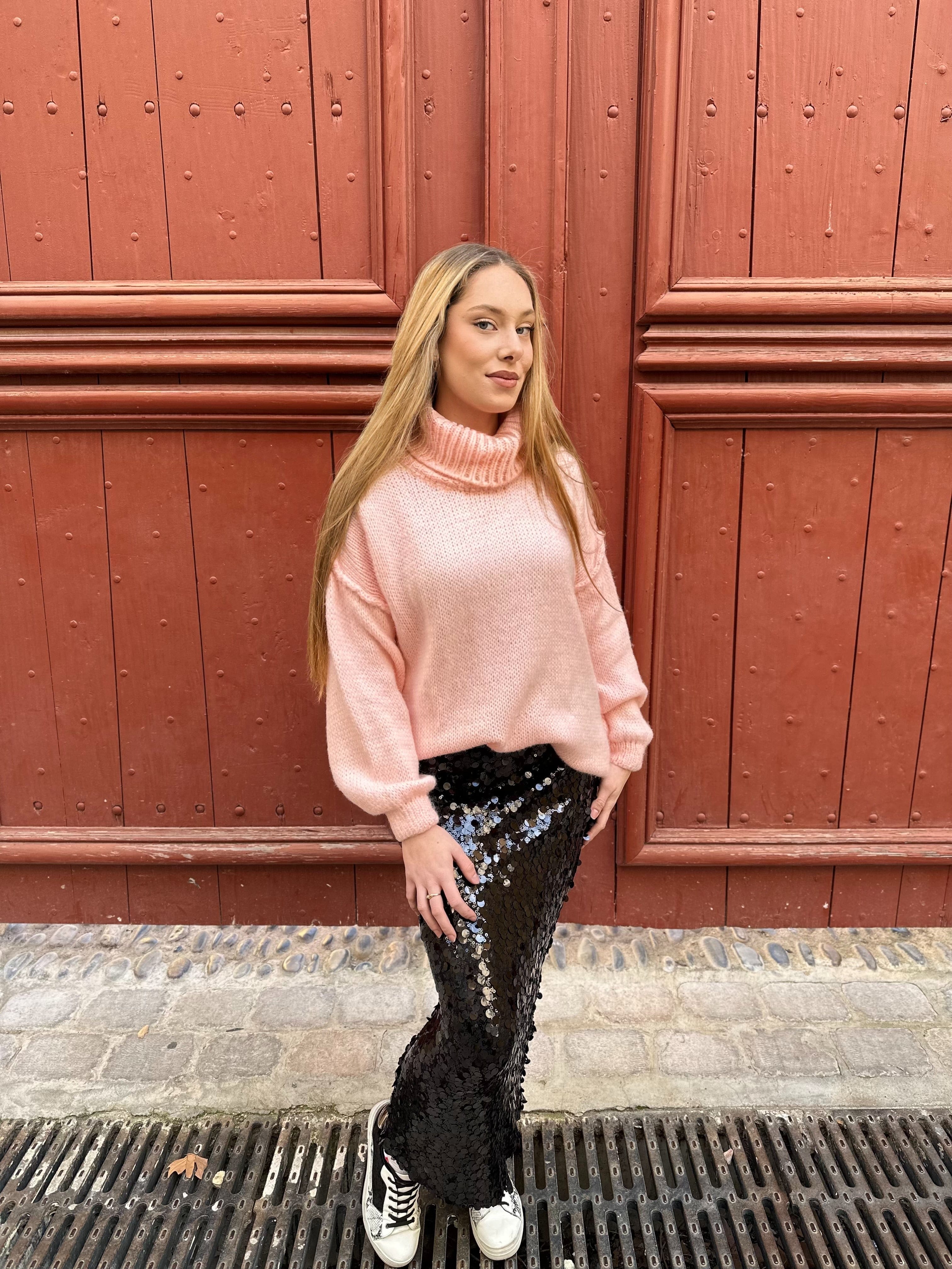 La Boutique 83470 Jupe longue TU 36 au 42 / Noir Jupe ROSE Jupe ROSE