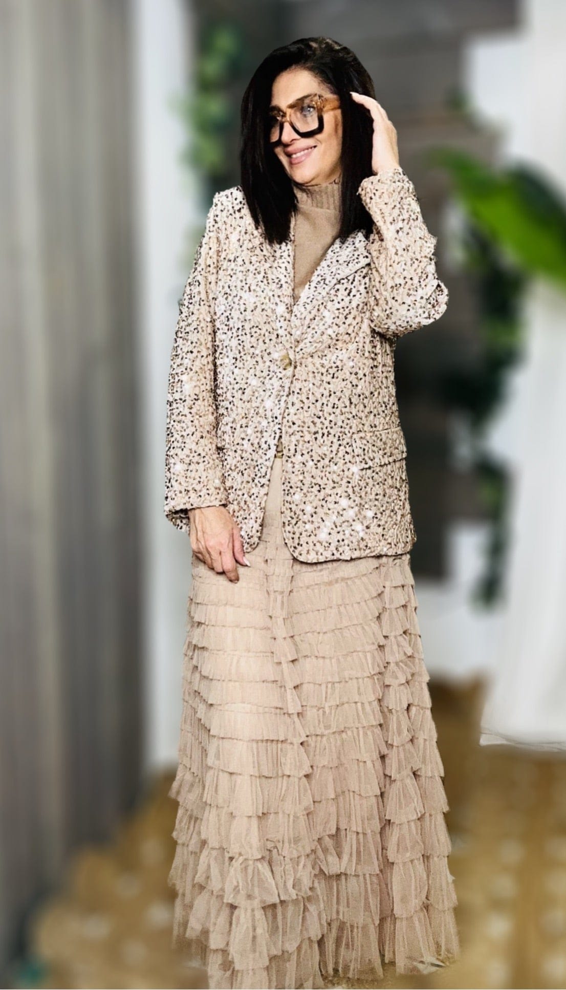 La Boutique 83470 Jupe longue Tu du 36 au 42 / Beige Jupe HORTENSE Jupe HORTENSE