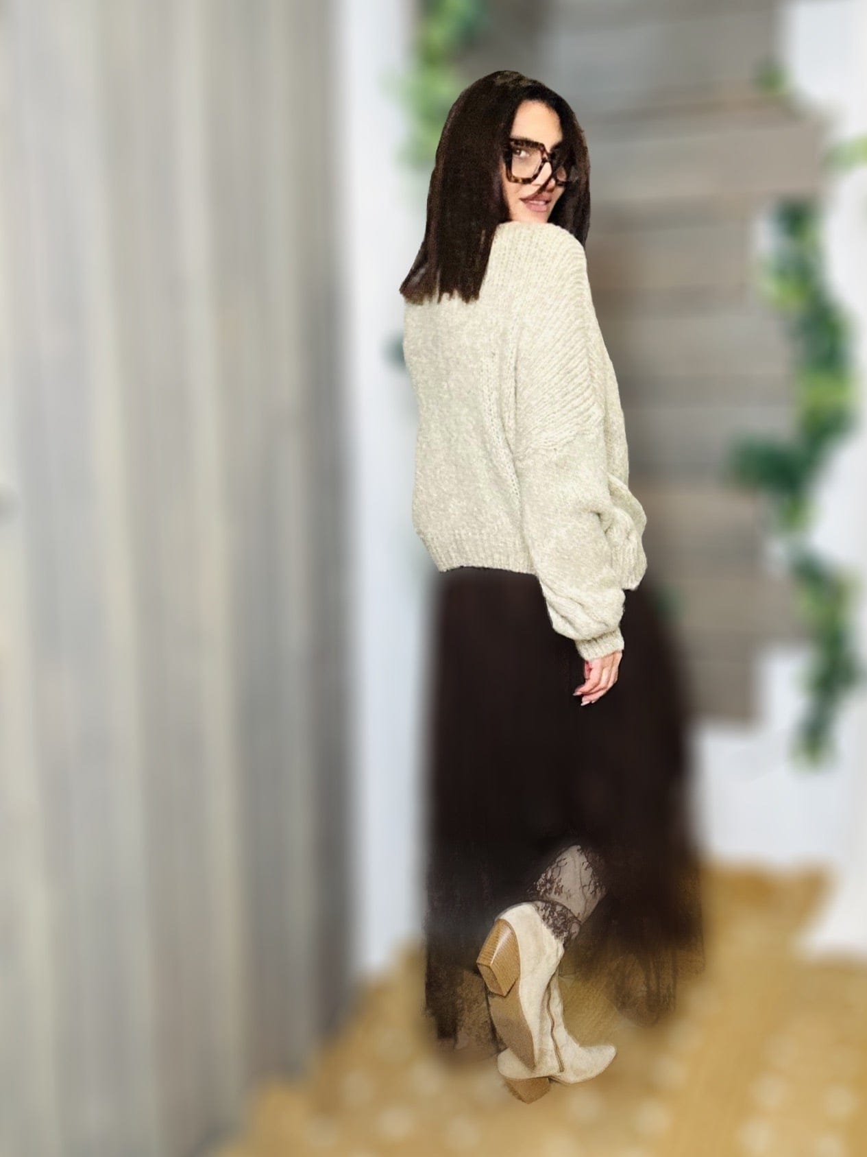 La Boutique 83470 Jupe longue Tu du 36 au 42 / Chocolat Jupe THAIS Jupe THAIS