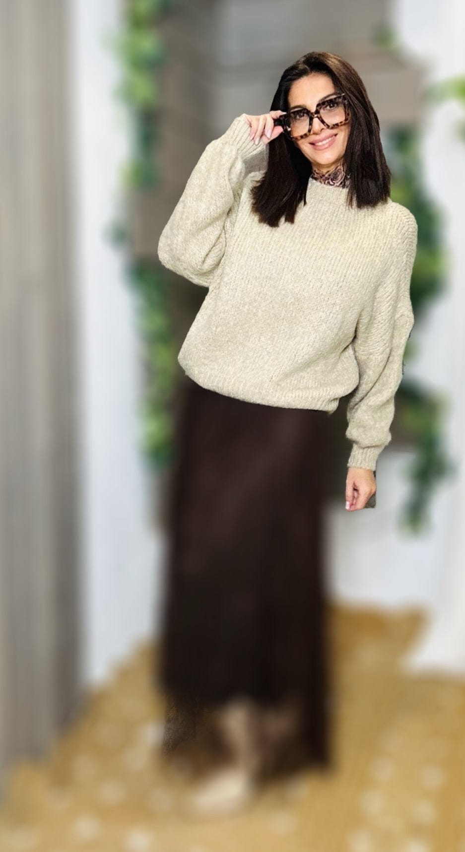 La Boutique 83470 Jupe longue Tu du 36 au 42 / Chocolat Jupe THAIS Jupe THAIS