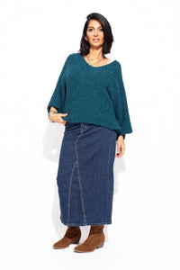 La Boutique 83470 Jupes en jeans longue femme Jupe longue MARINA