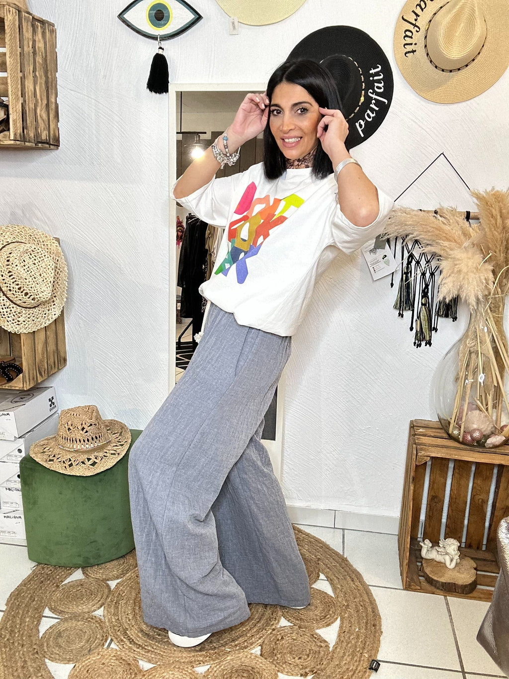 La Boutique 83470 Pantalon à pince Banditas from Marseille Pantalon STÉPHANE Banditas From Marseille Pantalon STÉPHANE Banditas From Marseille