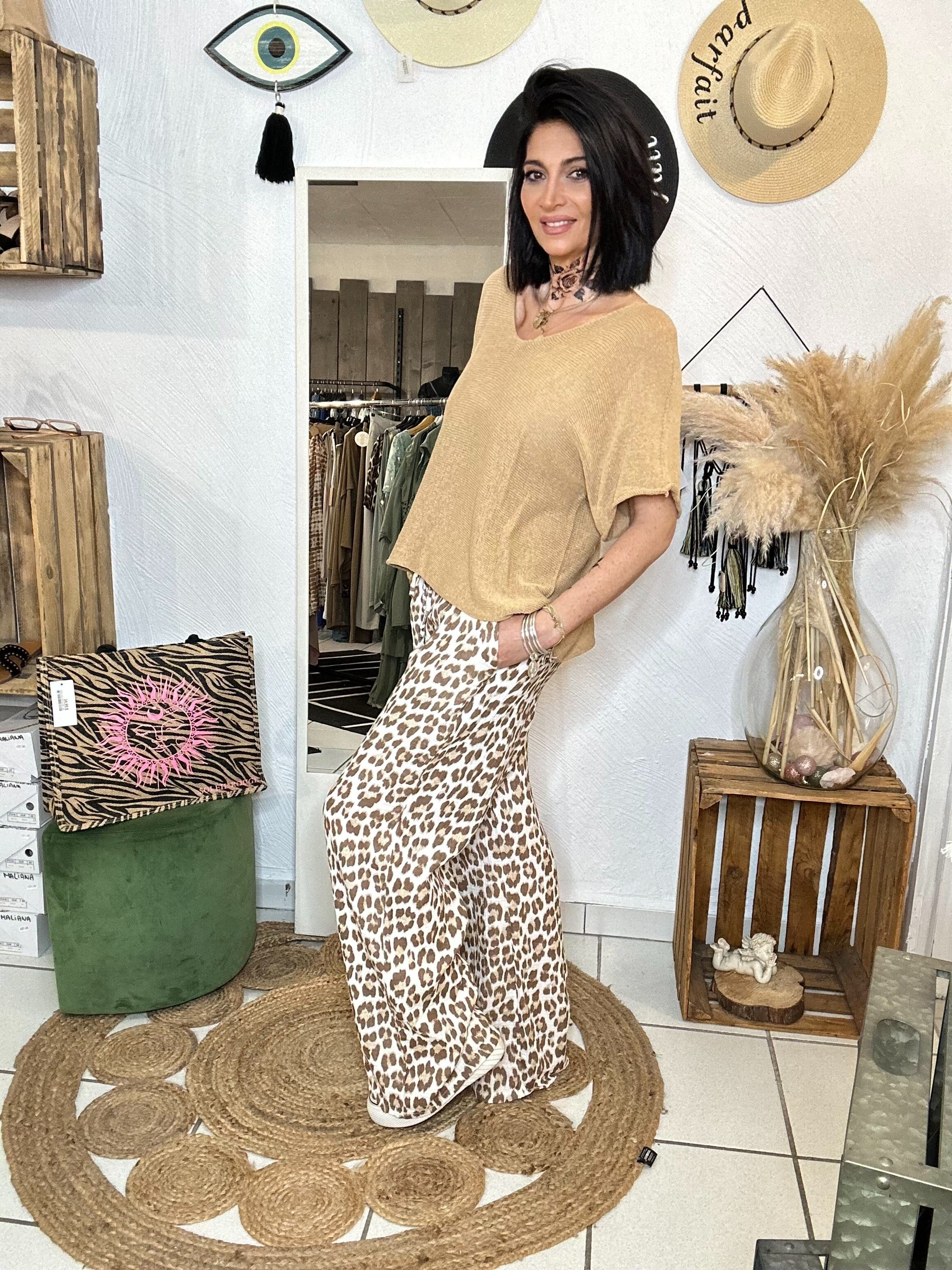 La Boutique 83470 Pull femme over size Haut PERRINE Haut PERRINE