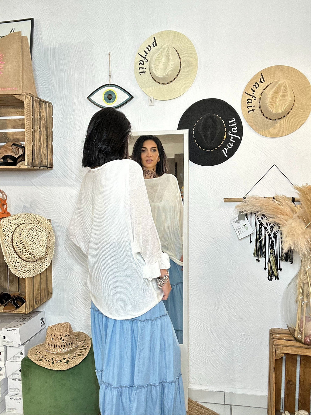 La Boutique 83470 Pull femme over size Pull AMANDINE Pull AMANDINE