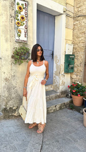 La Boutique 83470 Robe longue Banditas Unique 36 au 42 / Crème Robe CLARA Robe CLARA
