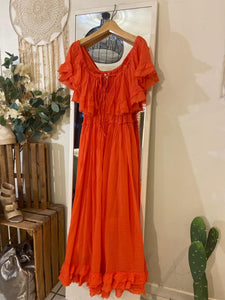 La Boutique 83470 Robe longue Banditas Unique 36 au 44 / Corail Robe GOYAVE Robe GOYAVE