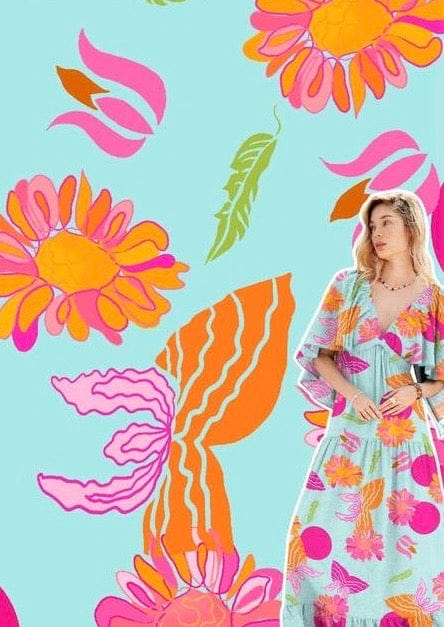 La Boutique 83470 Robe longue grande taille TU du 38 au 54 / Turquoise Robe LISE Robe LISE