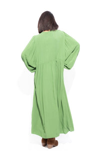 La Boutique 83470 Robe longue grande taille Verte Robe VITA