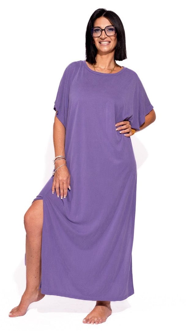 La Boutique 83470 Robe longue femme violette 