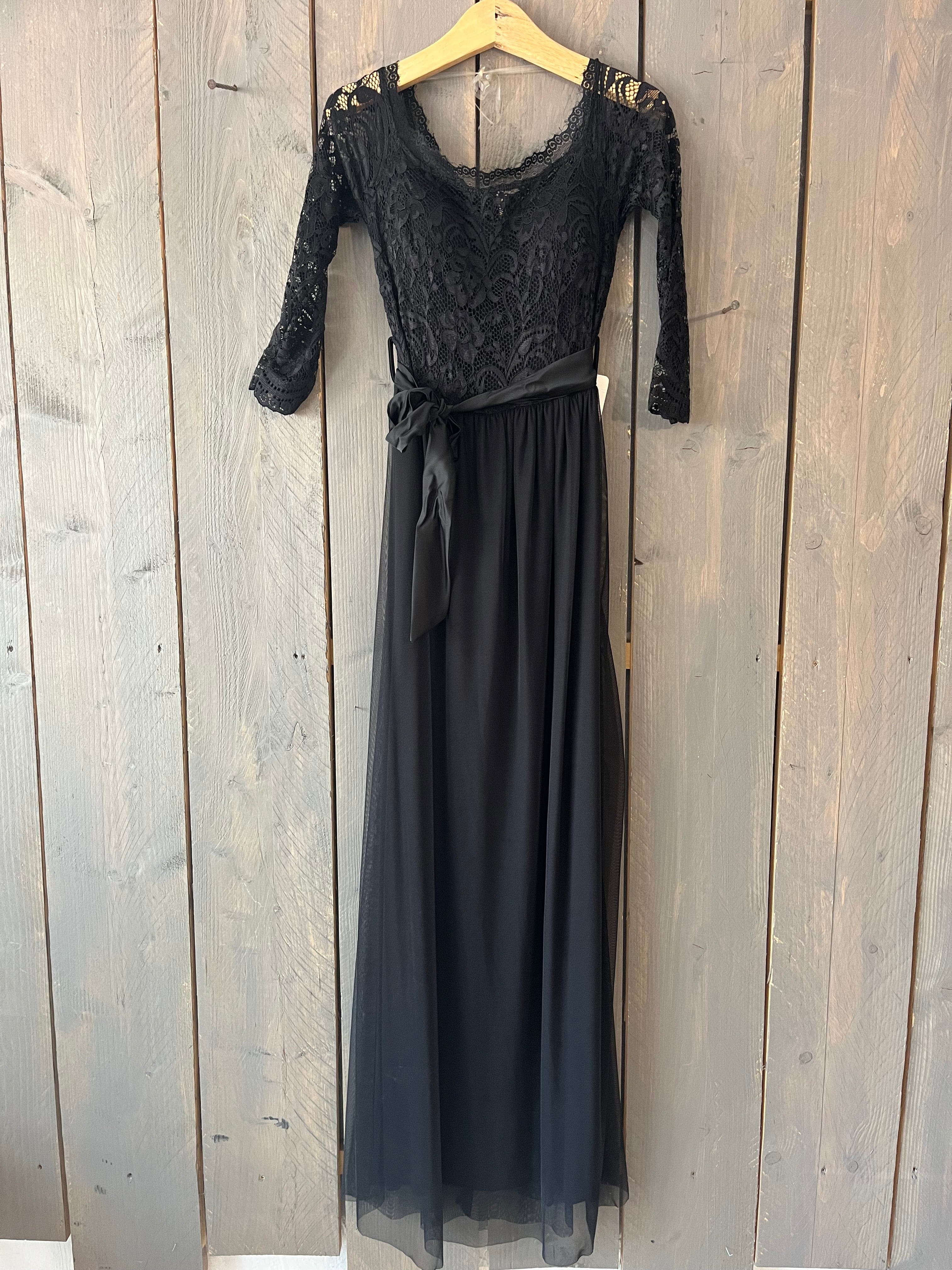 La Boutique 83470 Robe longue TU du 36 au 40 / Noir Robe PALMA Robe PALMA