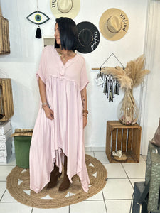 La Boutique 83470 Robe longue TU du 36 au 52 / Rose pale Robe BEA Robe BEA