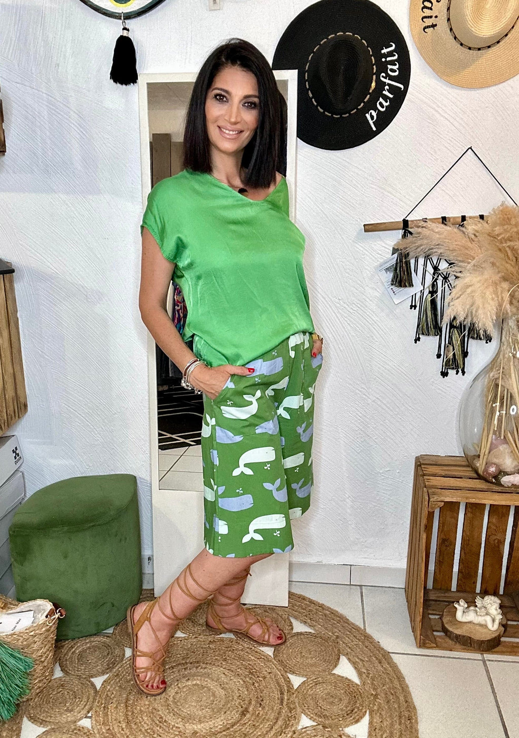 La Boutique 83470 Vert T-shirt LUCIE T-shirt LUCIE
