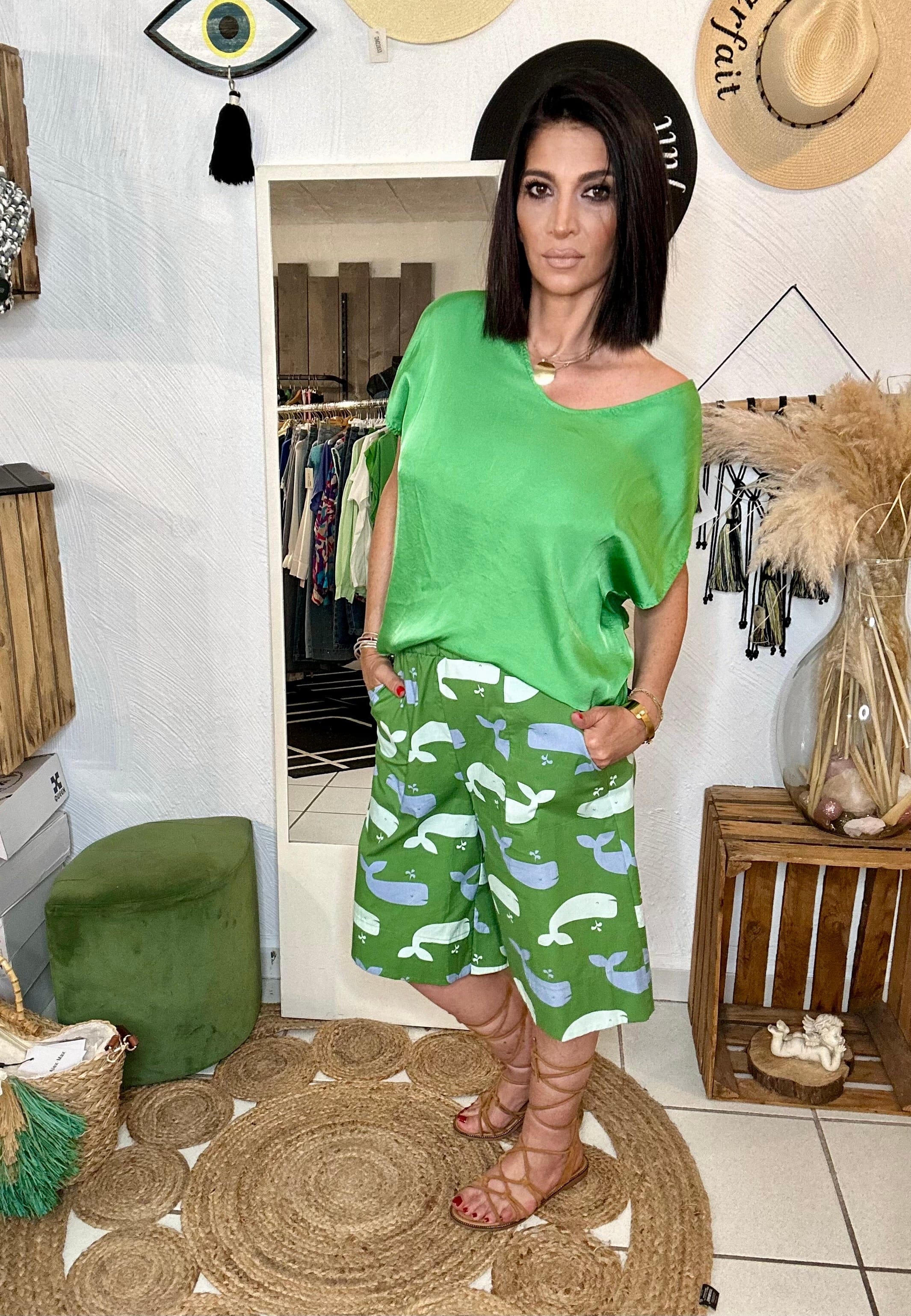 La Boutique 83470 Vert T-shirt LUCIE T-shirt LUCIE